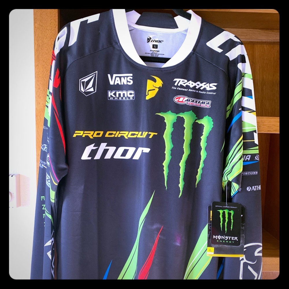 Thor pro circuit monster energy phase Jersey NWT